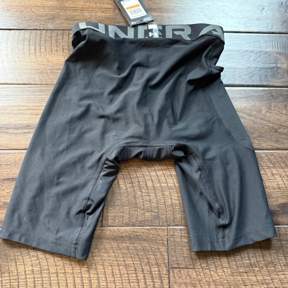 Under‎ Armour Mens HeatGear Compression Long Shorts Black 1361602-001 NWT Size S